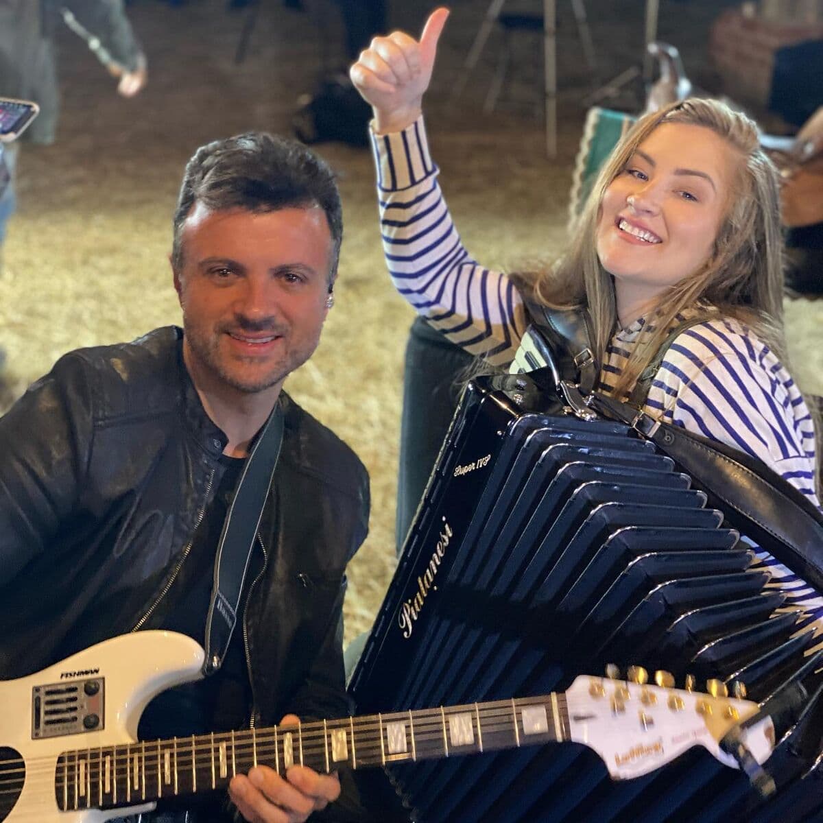 Registro de Viny Leite em shows, encontros e bastidores