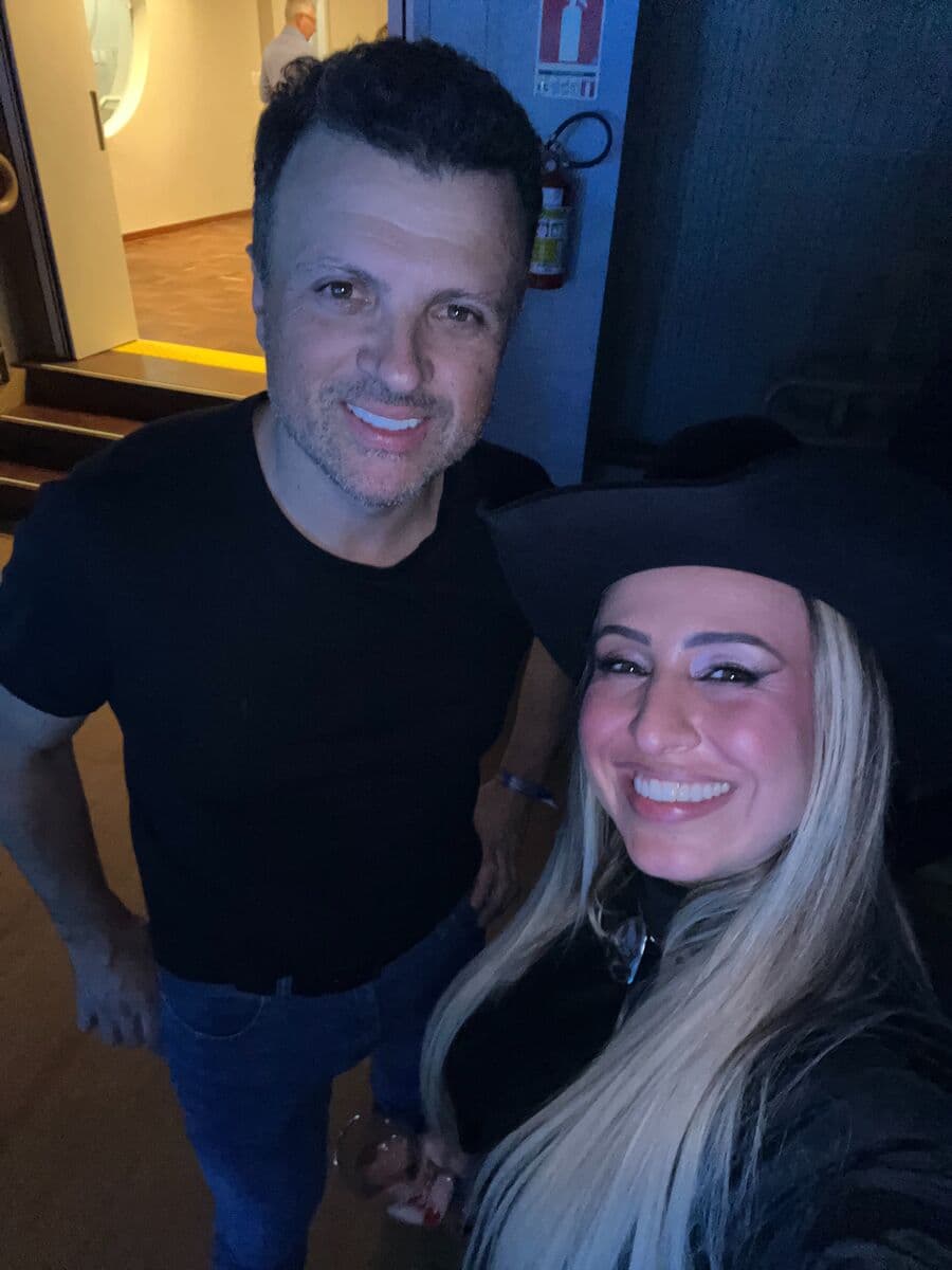 Registro de Viny Leite em shows, encontros e bastidores